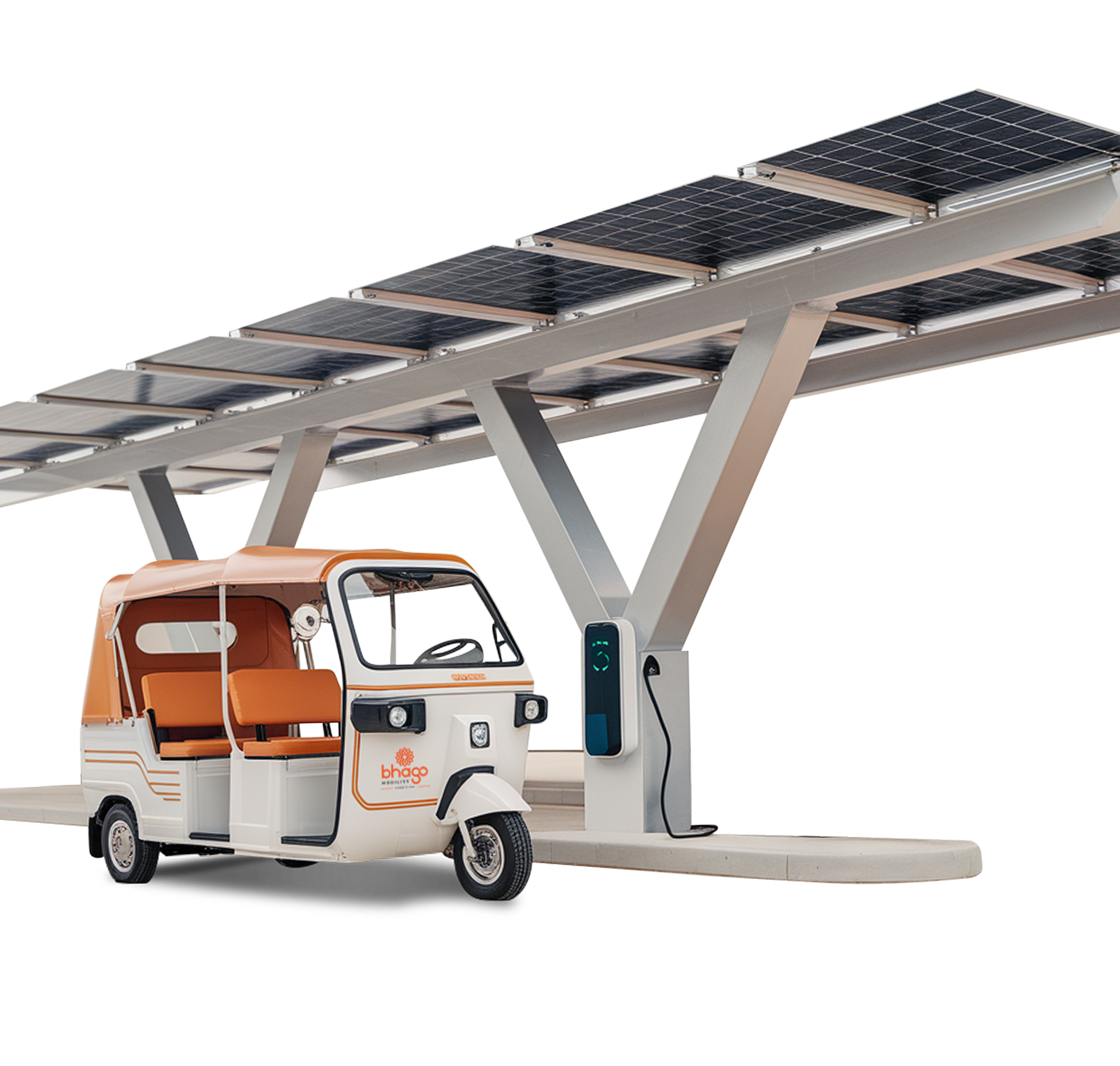 Illustration for **Sun-Powered** 
Hubs: